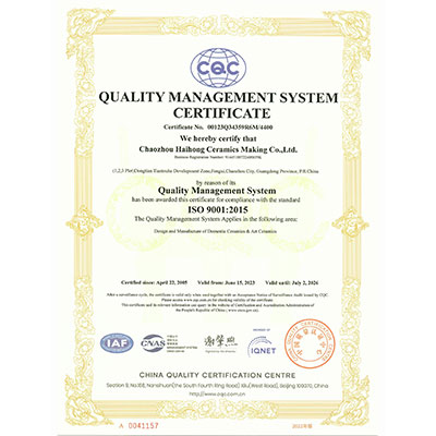 ISO9001-2016 Quality System Certificate(English)